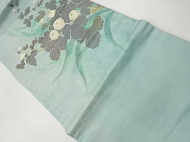 JAPANESE KIMONO / WISTERIA PATTERN WOVEN CHRYSANTHEMUM HIRAKI NAGOYA O